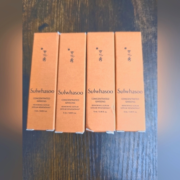 NEW! Sulwhasoo, Concentrated Ginseng Renewing Serum, 5ml/.16fl oz, Bundle of 4 - Picture 1 of 3